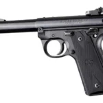 Hogue Inc. Ruger 22/45 MKIV Rubber Grip Panels Checkered W/Diamonds Black