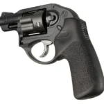 Hogue Ruger LCR/LCRx Tamer Cushion Grip, black textured grip mounted on a revolver