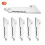 Outdoor Edge 2-1/2" Utility Blade Pack Half Serration Stainless 6/ct