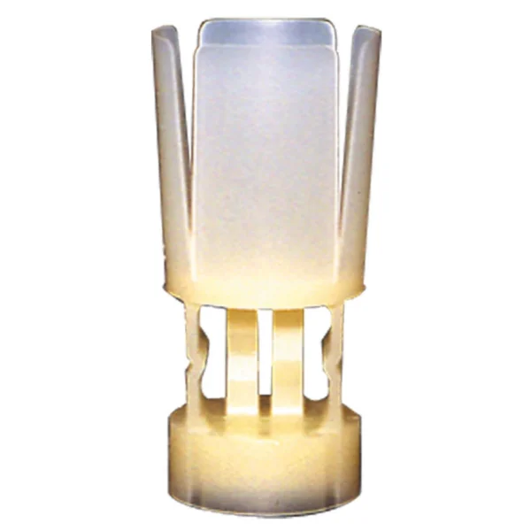 J-Ron Inc. Claybuster Shotshell Wads, upright view of yellow wad with translucent petals