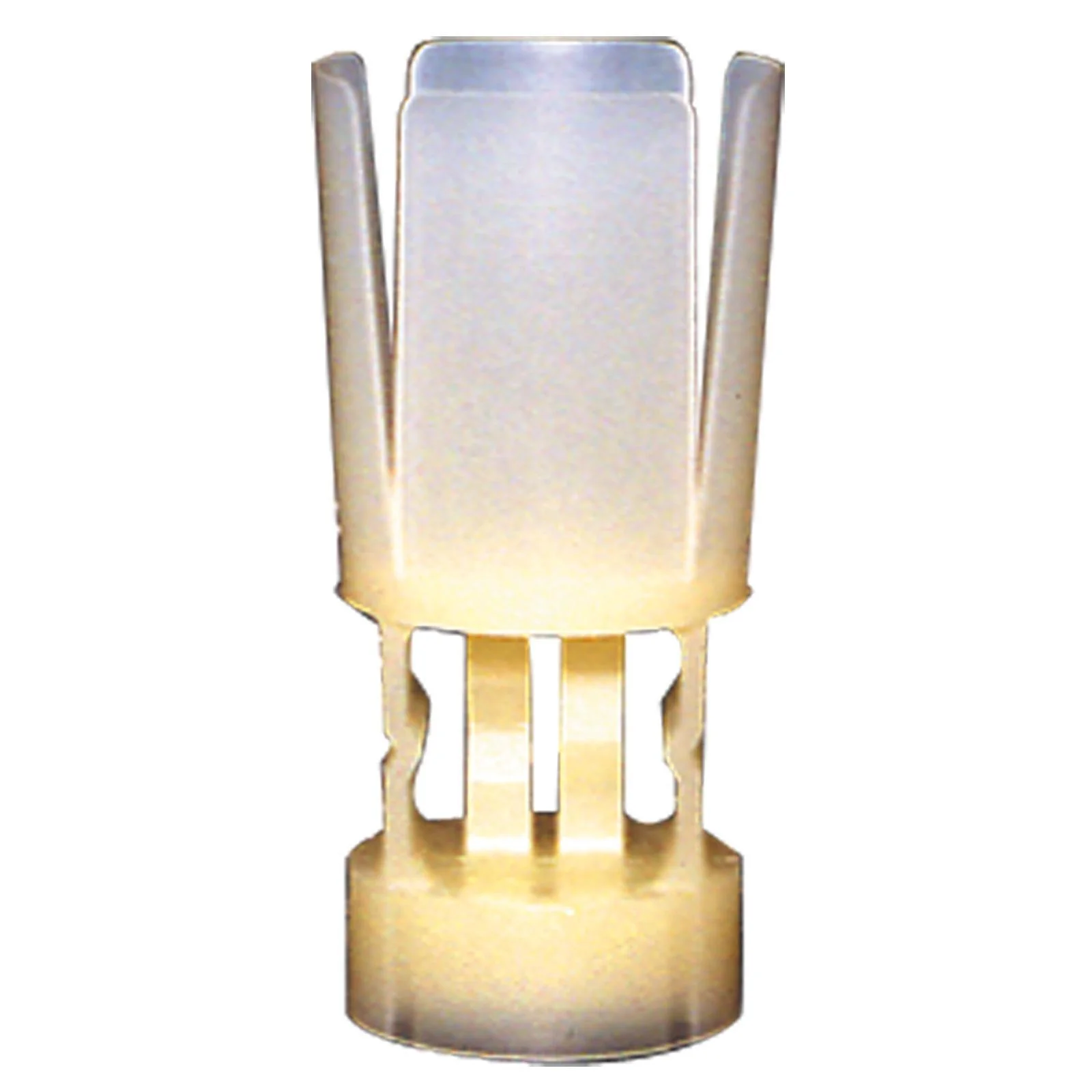 primary-40591 J-Ron Inc. Claybuster Shotshell Wads, upright view of yellow wad with translucent petals