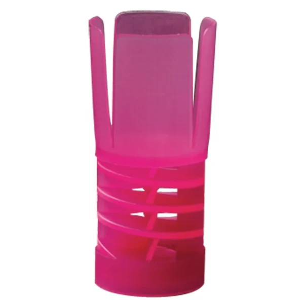 J-Ron Inc. Claybuster Shotshell Wads bright pink wad in front view with slotted center