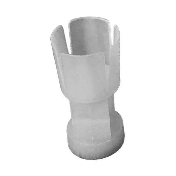 J-Ron Inc. Claybuster Shotshell Wads, single translucent white wad in front view