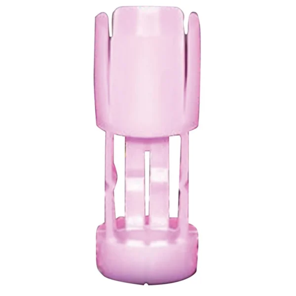 J-Ron Claybuster Shotshell Wads pink wad, upright front view with four split petals