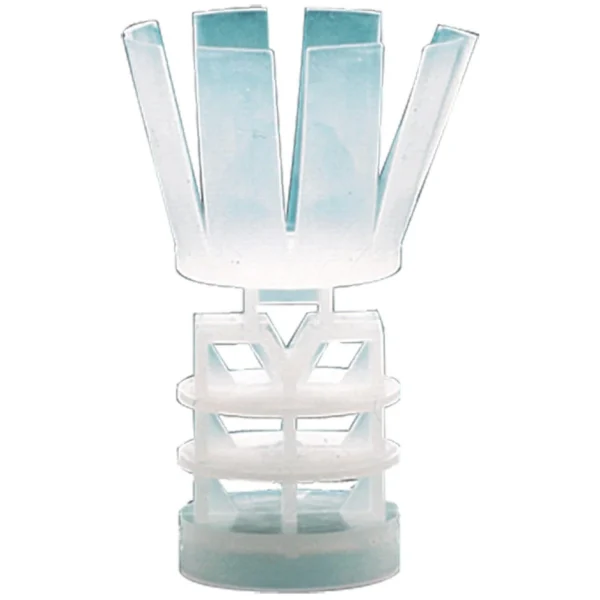 J-Ron Inc. Claybuster Shotshell Wads, front view of translucent green and white wad