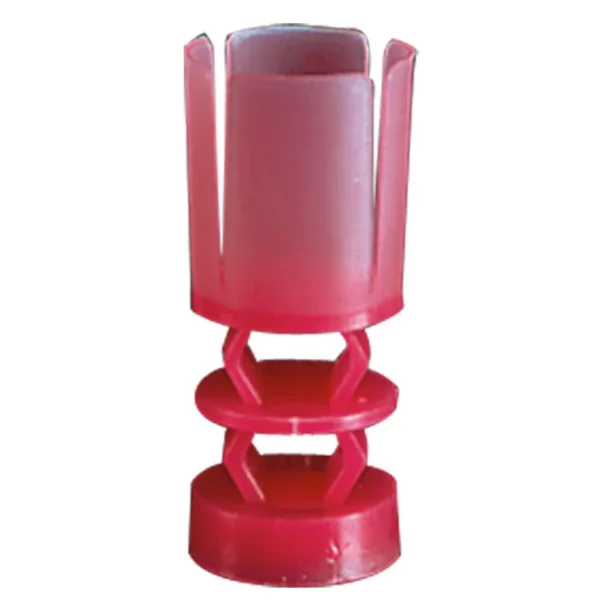 J-Ron Inc. Claybuster Shotshell Wads red wad, upright front view with split petals