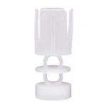 J-Ron Inc. Claybuster Shotshell Wads, white plastic wad in upright side view