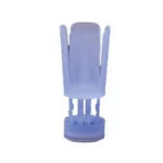 J-Ron Inc. Claybuster Shotshell Wads, blue wad upright in front view with split petals