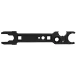 Tacfire Armorer's Combo AR-15/AR-10 Wrench Multi-Tool, flat black wrench in side view