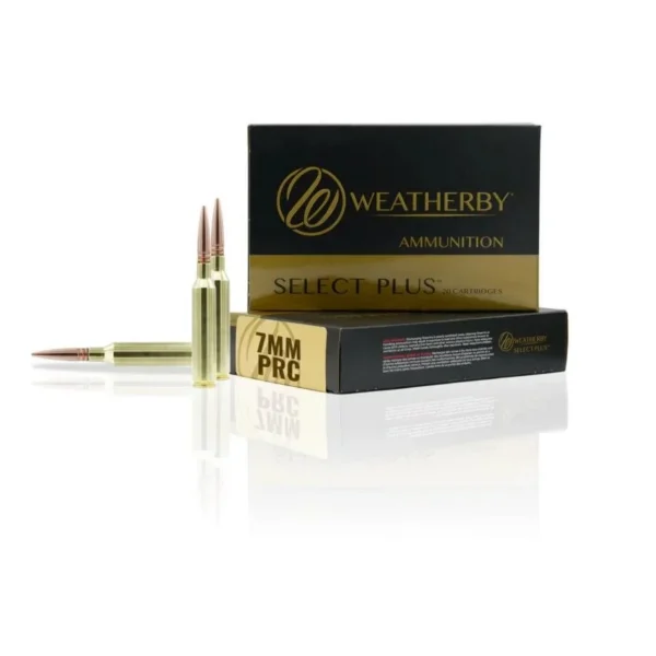 Weatherby Ammunition Weatherby Select Plus Rifle Ammunition 7mm PRC 150gr Scirocco 3050 fps 20/ct