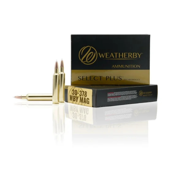 Weatherby Ammunition Weatherby Select Plus Rifle Ammunition 30-378 Wby Mag 180 gr Scirocco 3500 fps 20/ct