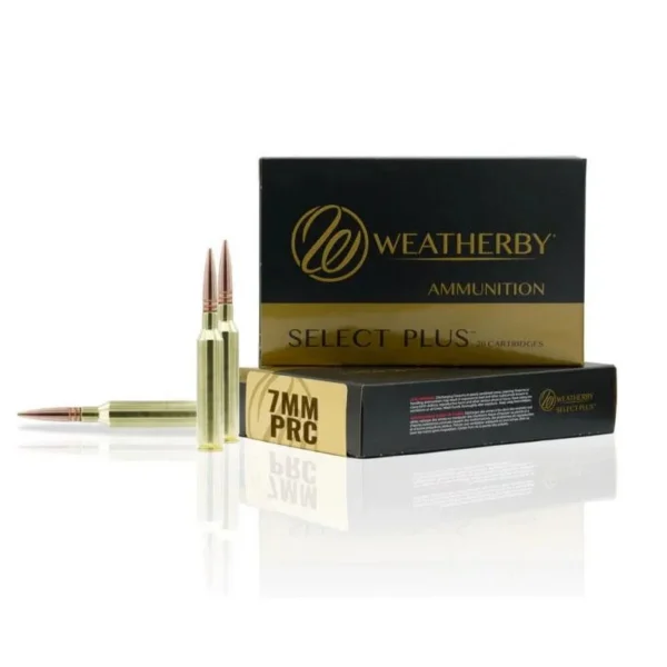 Weatherby Ammunition Weatherby Select Plus Rifle Ammunition 7mm PRC 175gr Elite Hunter 2925 fps 20/ct