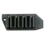 TacStar SideSaddle Shotshell Carrier, black six-loop carrier viewed from the front