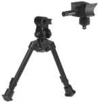 Keng's Firearms Specialty Inc Versa-Pod Model 2 bipod, front view with detached universal adapter