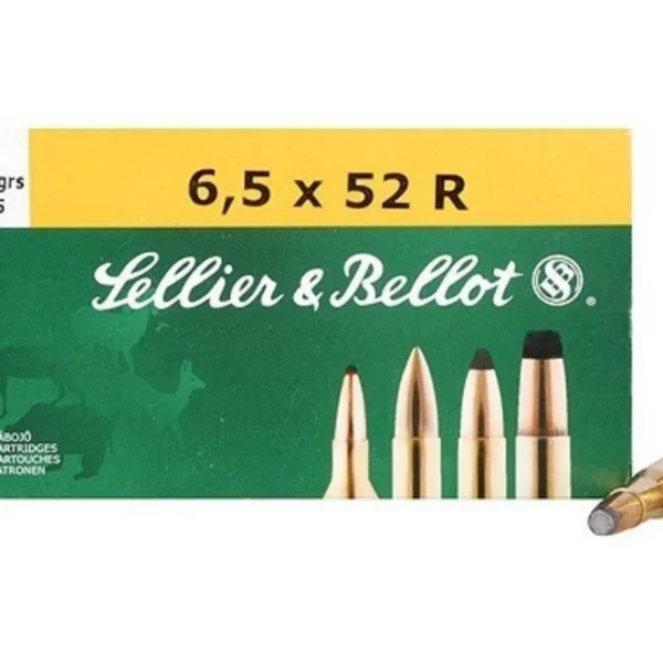 Mag-Tech/Sellier- Bellot Sellier & Bellot Rifle Ammunition 6.5x52R 117 gr SP 775 fps 20/ct