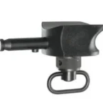 Keng's Versa-Pod Universal Mount Adapter Tactical Model, black angled view with sling loop
