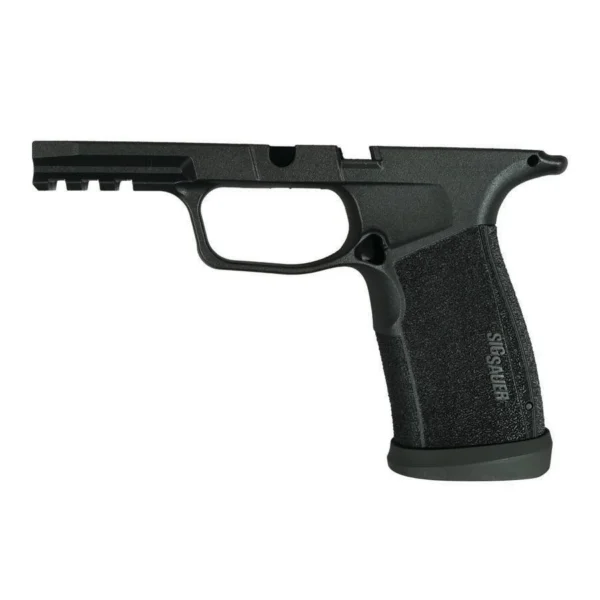 Sig Macro TacOp Grip Module, black right-side view with trigger guard and metal magwell