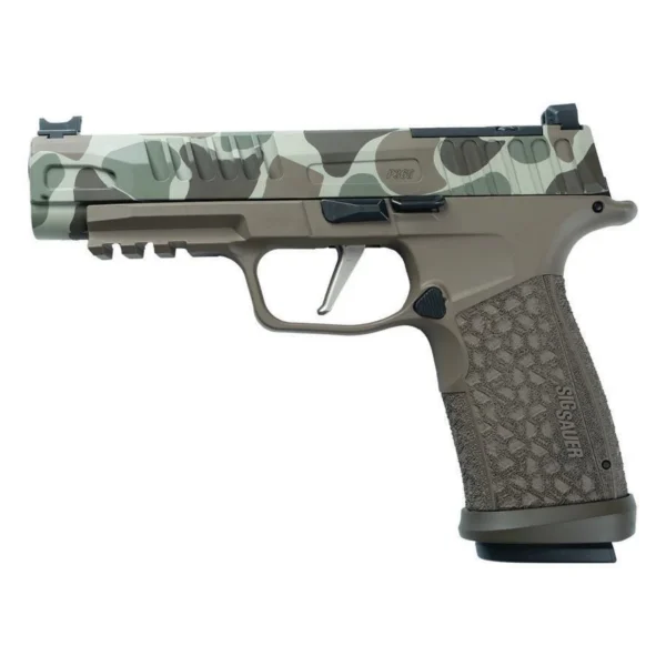 Sig Sauer P365 Fuse Duck Camo 2 Handgun 9mm Luger 21(2)&17(1)rd Magazines 4.3" Barrel LXG Front Optic Sight