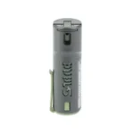 SABRE FAST FLIP TOP/BELT CLIP BLACK, black canister in front view with flip-top cap