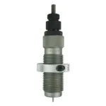 Forster Products 6.5 PRC Bushing Bump Neck Sizing Die, silver die upright with knurled rings