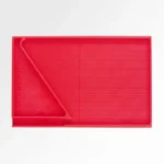 Forster Products Primer Tube Loader, red rectangular tray viewed from above with ridged surface