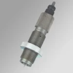 Forster Products Full Length Sizing Die for 6.5 Grendel, silver angled view with threaded body