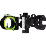 Pure Archery Group Black Gold Ascent Verdict Whitetail black and green sight, side view
