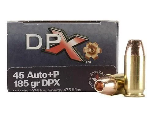 Corbon Inc. COR-BON Handgun Ammunition .45 ACP 185 gr DPX 1075 fps 20/ct