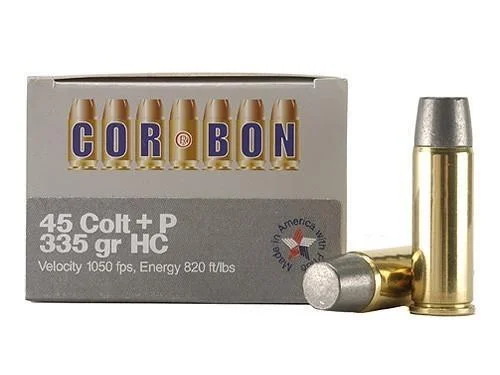 Corbon Inc. COR-BON Handgun Ammunition .45 Colt 335 gr HC 1050 fps 20/ct