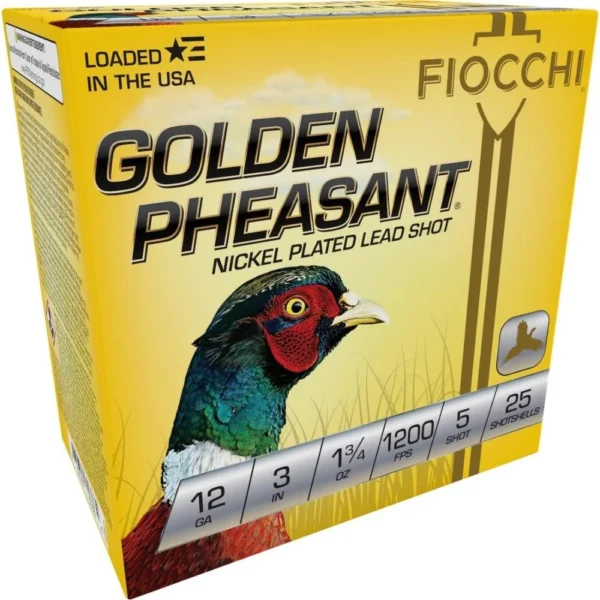 Fiocchi Ammunition GOLDEN PHEASANT NP 12ga 3" 1 3/4oz #5 1200fps 25RD