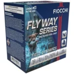 Fiocchi Flyway Steel Shotshells blue retail box with waterfowl artwork, front view