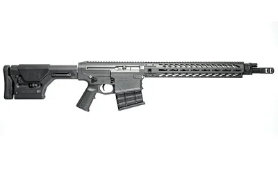 NEMO OMEN RECON, black and gray right-side view with stock, magazine and long slotted handguard