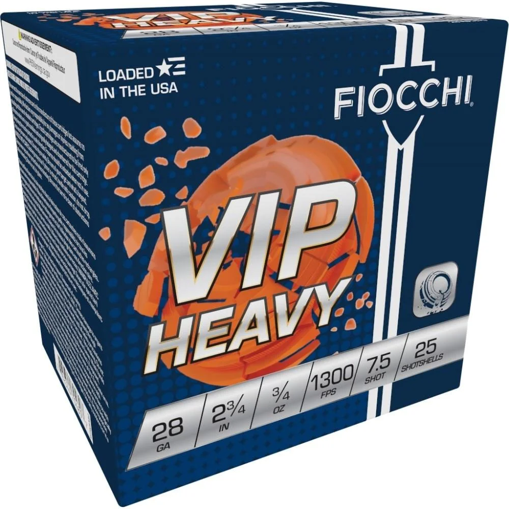 primary-41202 Fiocchi Ammunition Fiocchi Exacta VIP Shotshells 28ga 2-3/4" 3/4oz 1300 fps #7.5 25/ct
