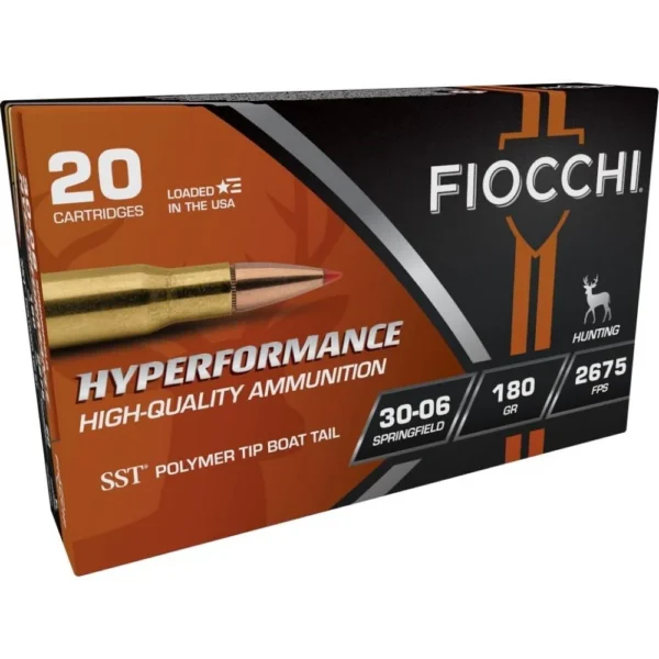 Fiocchi Ammunition Fiocchi Hyperformance Hunt Rifle Ammunition .30-06 Sprg 180 gr SST 2675 fps 20/ct