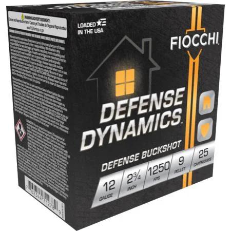 Fiocchi Ammunition FIOCCHI HM DEFNS BUCK 12GA #1 25/250