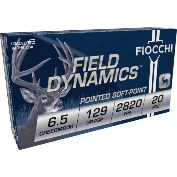 Fiocchi Ammunition Fiocchi Shooting Dynamics Rifle Ammunition 6.5 Creedmoor 129 gr PSP 20/ct