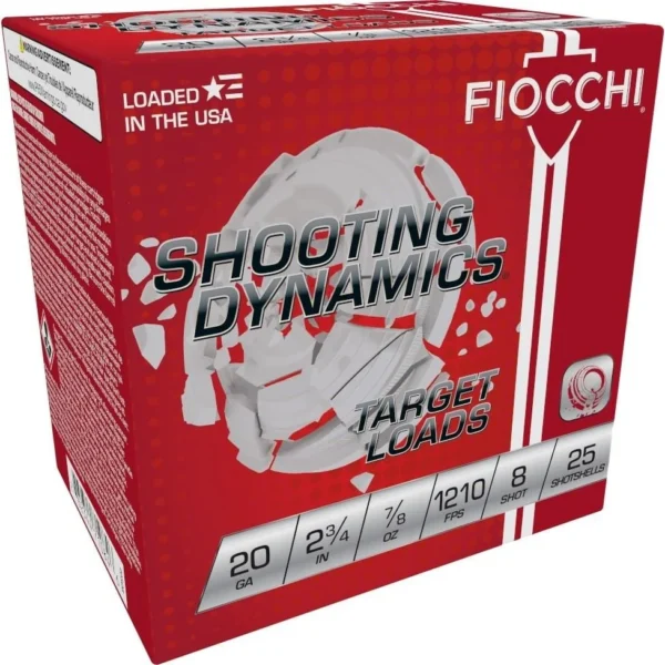 Fiocchi Ammunition Fiocchi Exacta Heavy Shooting Dynamics Shotshells 20ga 2-3/4 in 7/8 oz 1210 fps #8 25/ct