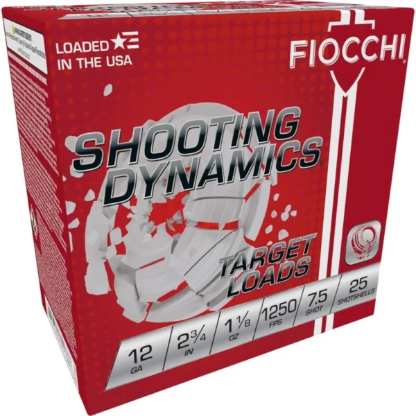 Fiocchi Ammunition Fiocchi Exacta Fast Shooting Dynamics Shotshells 12ga 2-3/4 in 1-1/8 oz 1250 fps #7.5 25/ct