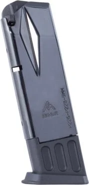 primary-41357 Mec-Gar Handgun Magazine Sig Sauer P228, blued finish, angled side view with black base plate