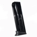 Mec-Gar Sig Sauer Pro 2009/2022 Handgun Magazine, black body in angled side view