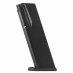 Mec-Gar Witness Tanfoglio Large Frame Handgun Magazine, angled view of black body and base