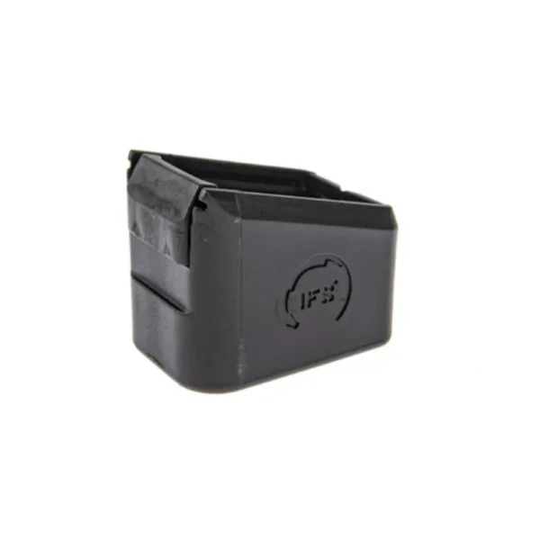 Mec-Gar Beretta 92 Magazine Adapter Set, black adapter in three-quarter view
