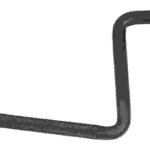 Ameristep Grizzly Tree Step, black angular metal step with threaded end