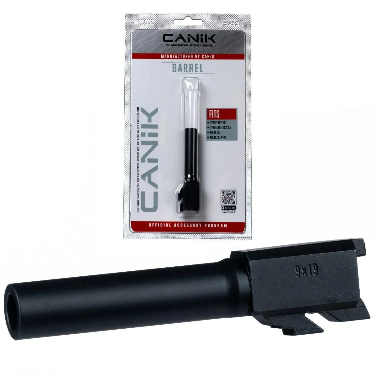 primary-41421 Century Arms Canik Steel Drop in Barrel for Select 9mm Canik Pistols Sub Compact Black