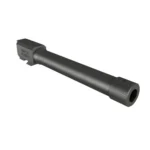 Century Arms Canik Full Size Threaded Handgun Barrel, black angled view with threaded muzzle