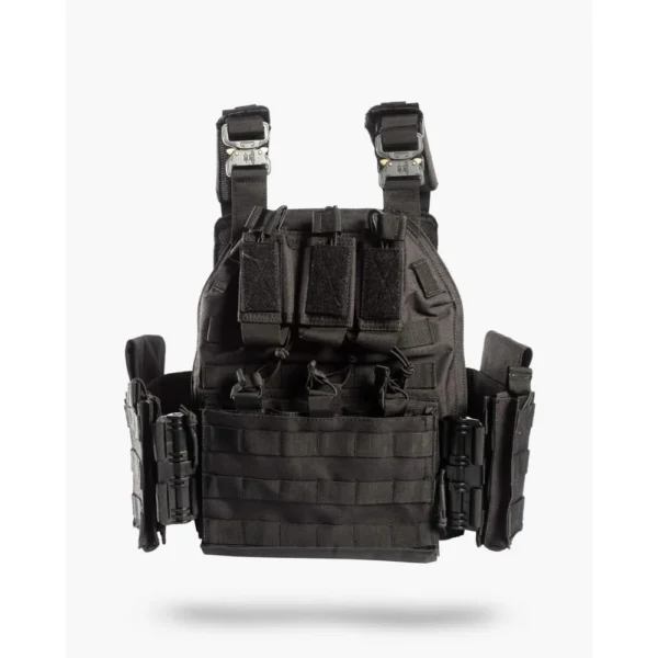 10 Ring Guard Dog Sheppard Body Armor Plate Carrier Black Quick Release