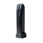 Century Arms Canik Full Size Handgun Magazine, upright black magazine with extended base