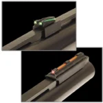 Truglo Magnum Gobble-Dot Xtreme Sight Set, close-up top views with green and orange inserts