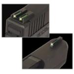 Truglo TFO Day/Night Sights with black front and rear sights and glowing green dots