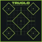 TRUGLO TRU-SEE Self Adhesive Targets - 5 Diamond 12x12 Green 12 Pack